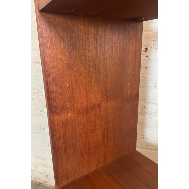 Mid 20th Century Danish Teak Wall Unit / Media Console For Sale - Image 10 of 13