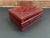 Textile Vintage Italian Hand Tooled Red Leather Jewelry Box For Sale - Image 7 of 9