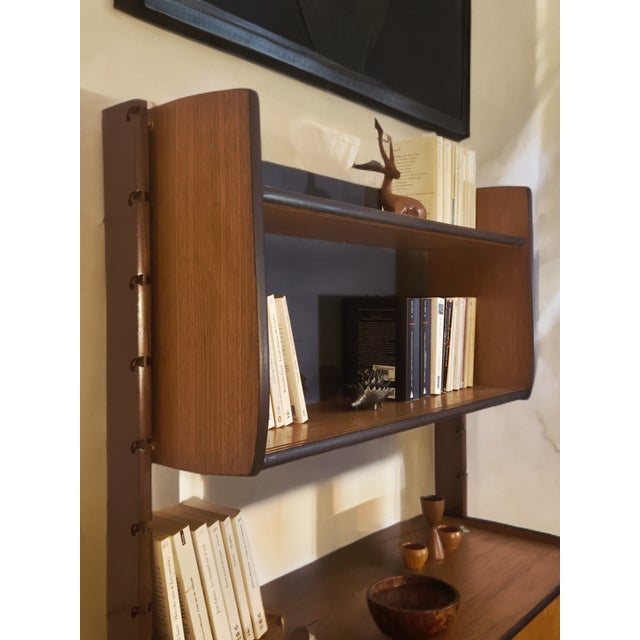 Black Vintage Scandinavian Secretaire in Teak by Blindheim, 1960s For Sale - Image 8 of 10