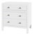 Nora 25 in. W Rectangular Wood 3 Drawer Nightstand, White For Sale