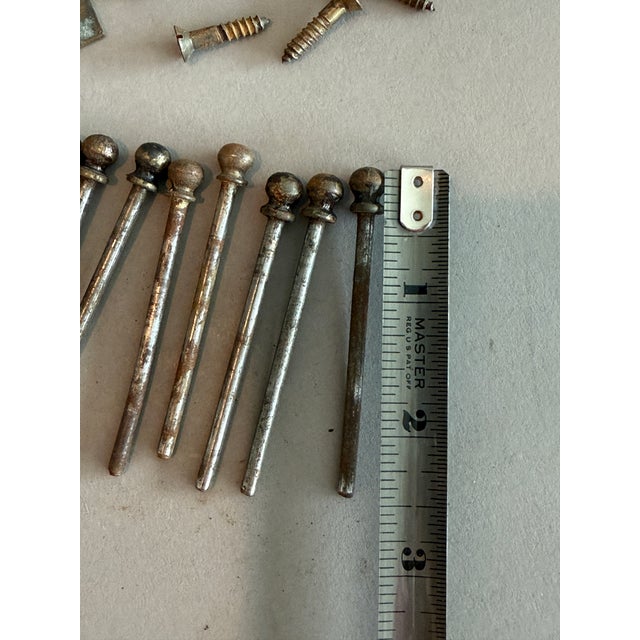 Antique Arts + Crafts Mission 1913 Leaded Glass Fireplace Cabinet Ash Wood Doors - Set of 4 For Sale - Image 13 of 14