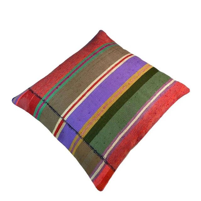 Vintage Turkish Kilim Cushion Cover, 1970s For Sale - Image 9 of 11