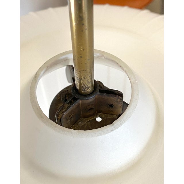 Opal Glass Pendant Light, 1960s For Sale - Image 4 of 13
