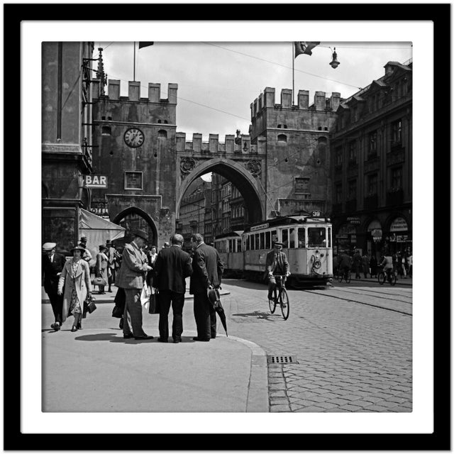 Tram at Karlstor Gate Inner City Munich, Germany, 1937 For Sale - Image 4 of 5