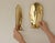 Made and Sourced from Sweden An amazing pair of large Mid century brass wall sconces, suitable for use with standard...