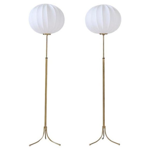 Mid-Century Modern Model G2326 Floor Lamps attributed to Josef Frank for Svenskt Tenn, Sweden, 1950s, Set of 2 For Sale - Image 15 of 15