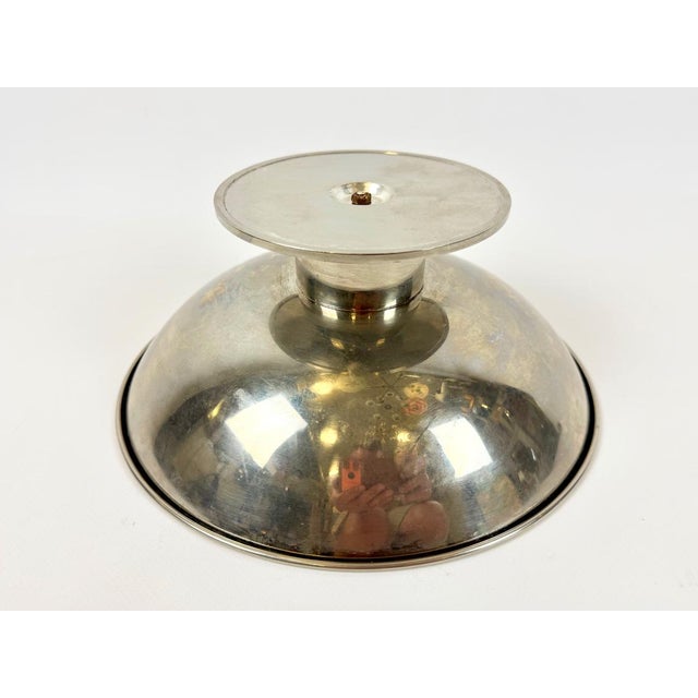 Art Deco Austrian Silver Plated Centerpiece Bowl, 1940s For Sale - Image 9 of 10