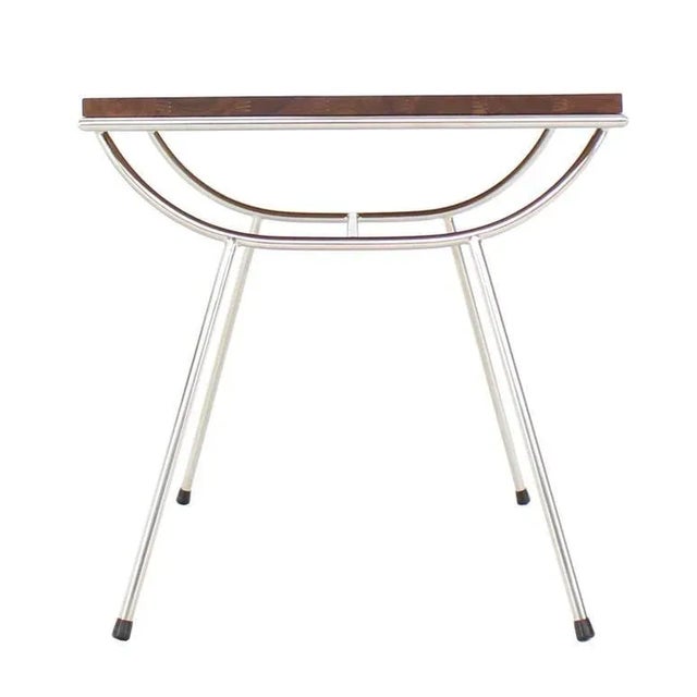 2010s Modern Sputnik Chrome Base Side Tables- a Pair For Sale - Image 5 of 10