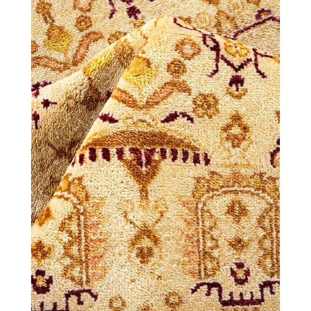 Textile Mogul, One-of-a-Kind Hand-Knotted Area Rug in Ivory, 7' 10" x 10' 1" For Sale - Image 7 of 8