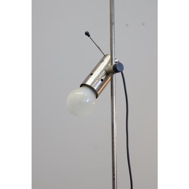 Silver Vintage Floor Lamps by Tito Agnoli for Oluce, 1950, Set of 2 For Sale - Image 8 of 14