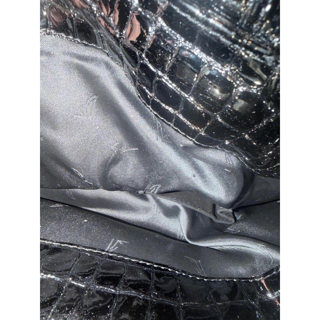 A 1990s Century Black Plastic Huge Italian Tote Bag by Zanotti Giuseppe For Sale - Image 14 of 14