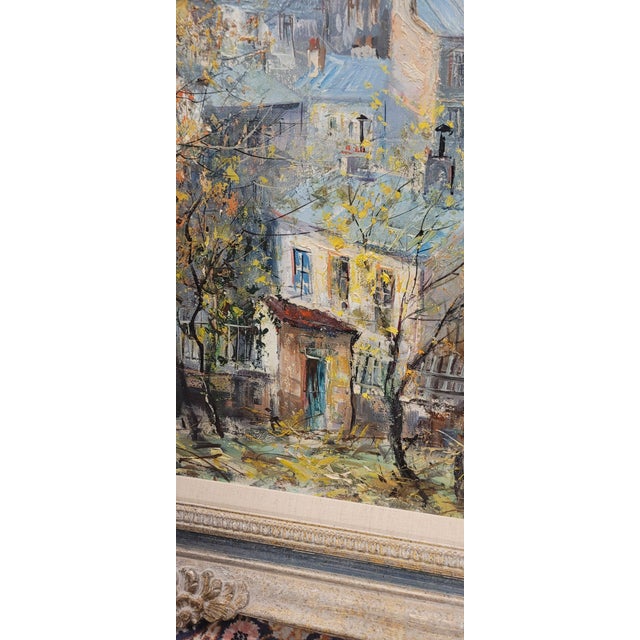 Lucien Delarue Fine French Vintage Oil Painting For Sale - Image 12 of 12