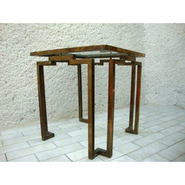 1950s Brass Side Tables Attributed to Arturo Pani - a Pair For Sale - Image 5 of 6