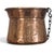 Hand-Hammered Copper Hanging Planter With Forged Iron Chain 12" For Sale In San Francisco - Image 6 of 17