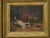 J. Langlois Oil on Board Dog Painting of a Terrier Chasing a Mouse in Gilt Frame For Sale - Image 10 of 12