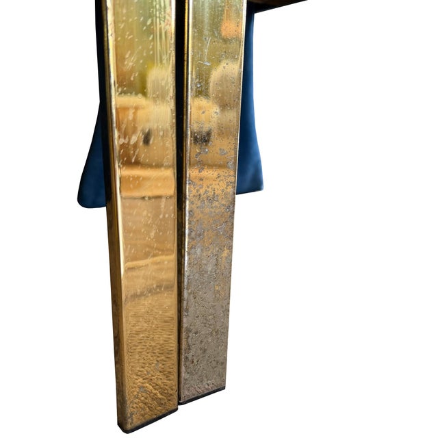 1980s Carson’s of High Point Blue Velvet & Brass Dining Chairs, Set of Four For Sale - Image 16 of 16