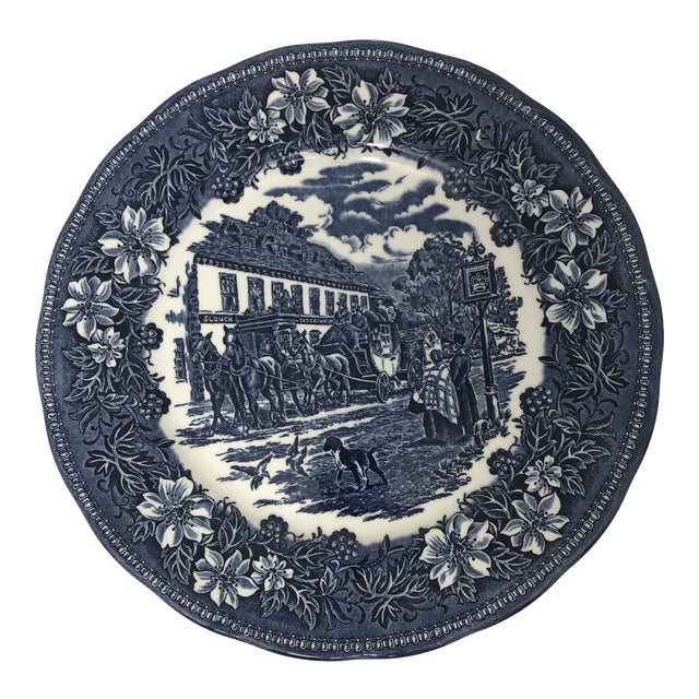1828 English Traditional Coaching Tavern Decorative Plate Chairish