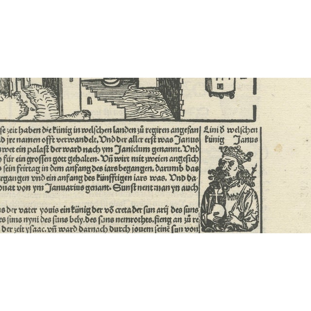 Kleine Weltchronik, Incunabula Woodcut View of Tiberias, Paper For Sale - Image 6 of 9