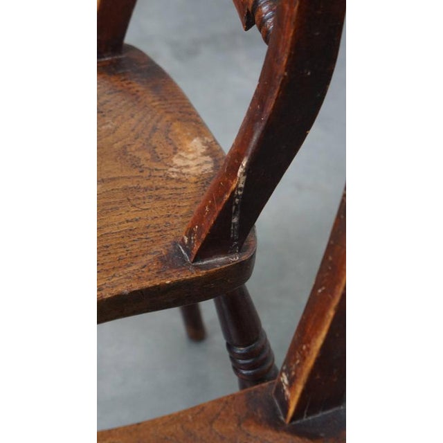 Antique English Chairs with Woodwork, Set of 2 For Sale - Image 13 of 14