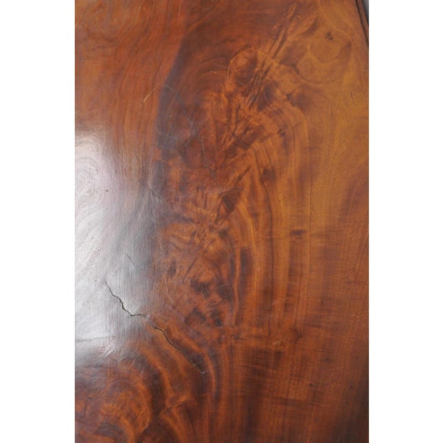 Antique Federal Sheraton Mahogany Drop Leaf Breakfast Dining Table W/ Drawer For Sale - Image 11 of 12