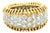 Vintage 18k Gold Diamond Bombe Band Ring, Circa 1980s, Size 5.75 For Sale