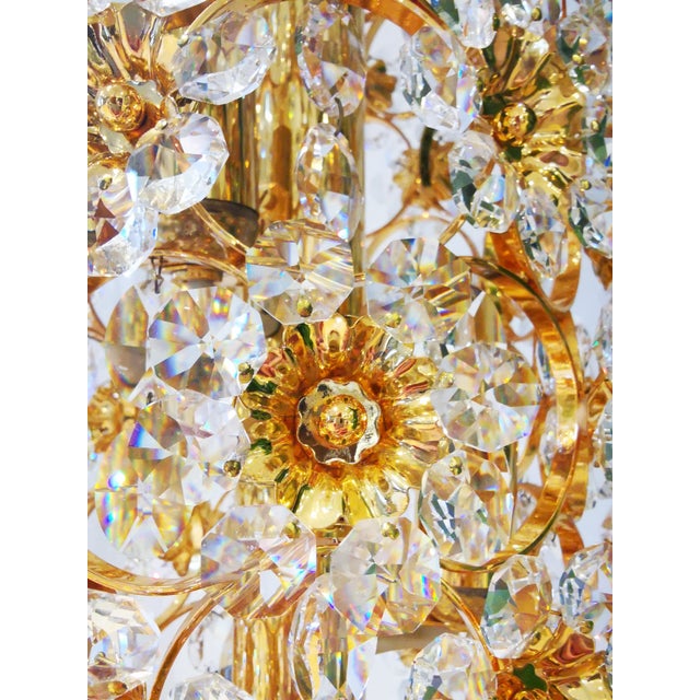 Vintage Gilt Brass and Crystal Floor Lamps from Palwa, 1960, Set of 2 For Sale - Image 16 of 18