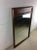 Mid Century Modern Wall Mirror With Beveled Frame & Walnut Inlay For Sale - Image 11 of 12