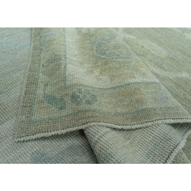 Brown Turkish Oushak Rug 9'2" x 12'4" #19424 For Sale - Image 8 of 8