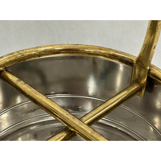 1970s Brass and Steel Bottles Basket from Gilde Handwerk, 1970s For Sale - Image 5 of 13