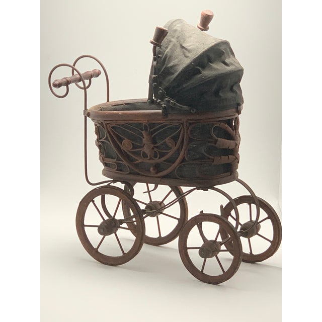 American 1970s Victorian Style Doll Carriage For Sale - Image 3 of 4