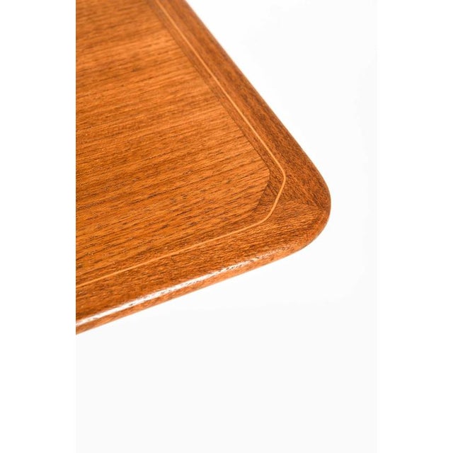Scandinavian Modern Desk in Brass and Teak attributed to Axel Larsson, 1959 For Sale - Image 13 of 14