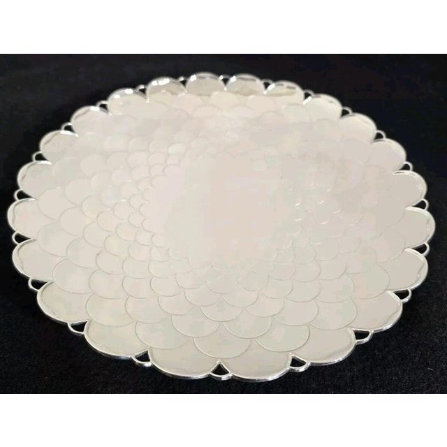 Mid-Century Vintage Sterling Silver Cake Stand from Mappin & Webb, 1962 For Sale - Image 6 of 18