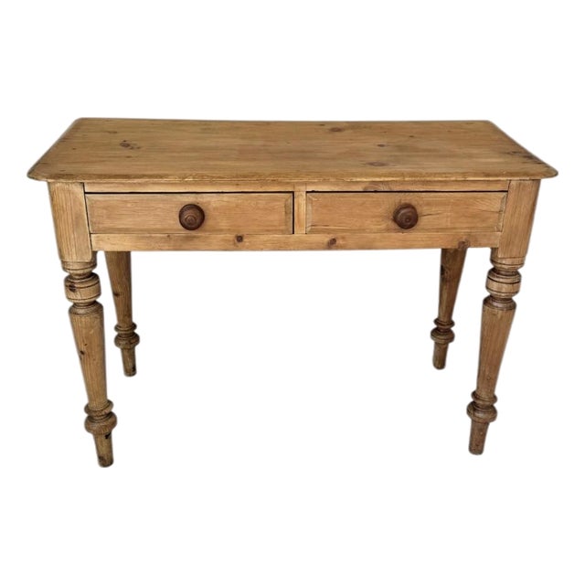 19th Century Pine Desk Table For Sale