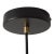 Nova of California Rancho Mirage Small Pendant Light - Matte Black & Gold-Leaf Shade, Weathered Brass For Sale - Image 6 of 12