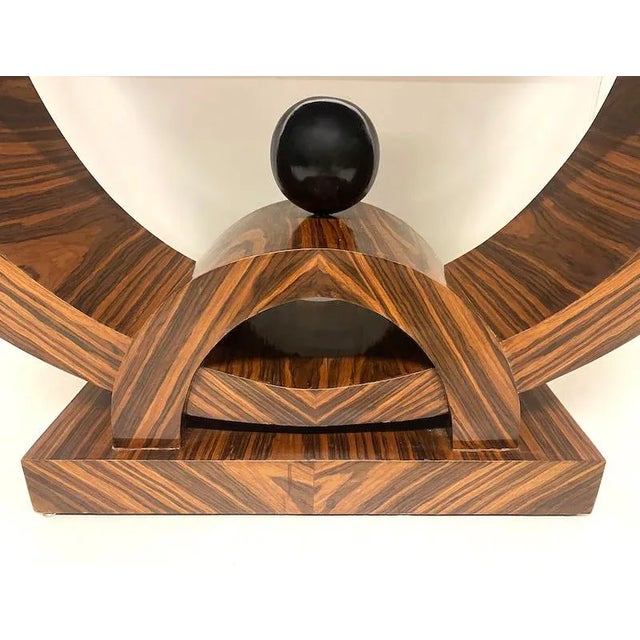 Art Deco Rosewood Console Table, 1980s For Sale - Image 5 of 7