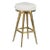 Capri Bar Stool, Satin Brass Finish For Sale