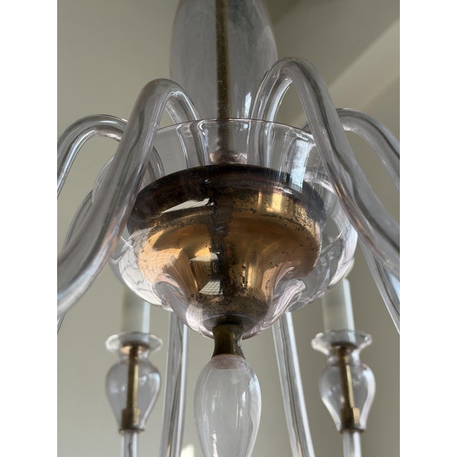 Flavio Poli 8-Arm Chandelier attributed to Flavio Poli for Seguso, 1960s For Sale - Image 4 of 7