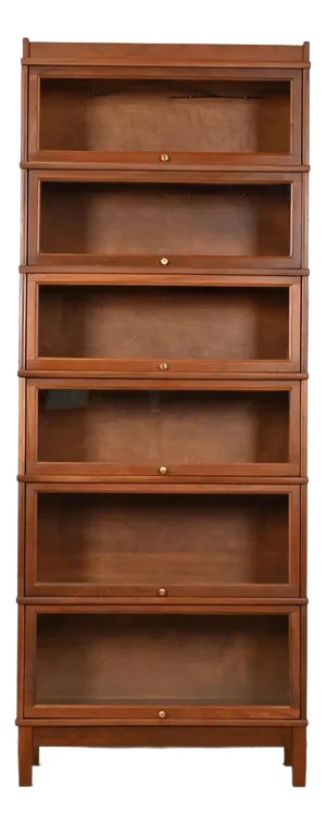 Arts & Crafts Walnut Six-Stack Barrister Bookcase by Hale