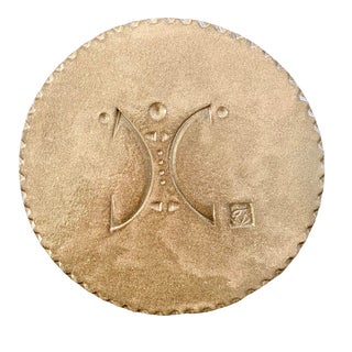 Mid-Century Paolo Soleri Arcosanti Cosanti Abstract Pottery Tile For Sale