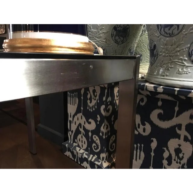 Metal Mid-20th Century Modern Steel Crystal Desk, Italy, 1960 For Sale - Image 7 of 9