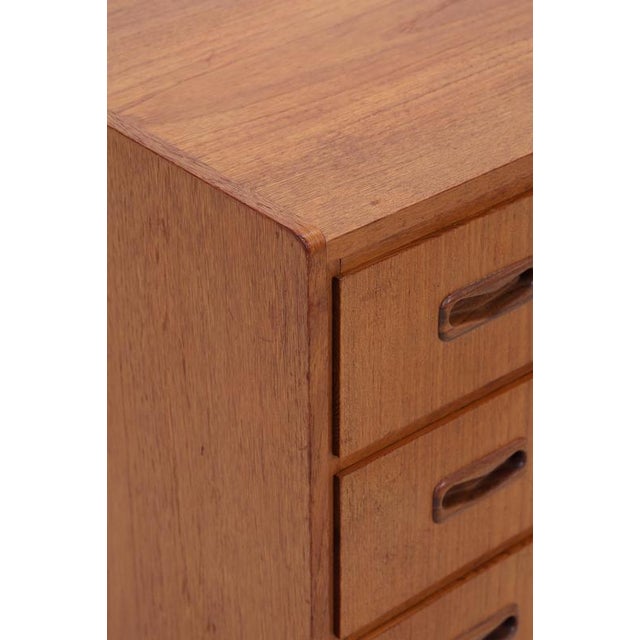 Wood Mid-Century Teak Chest of Drawers, 1960s For Sale - Image 7 of 13