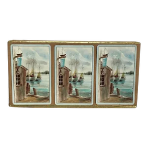 Mid 20th Century Seaside Playing Cards