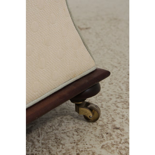 Large White Upholstered Flip Top Ottoman or Chest For Sale - Image 15 of 15