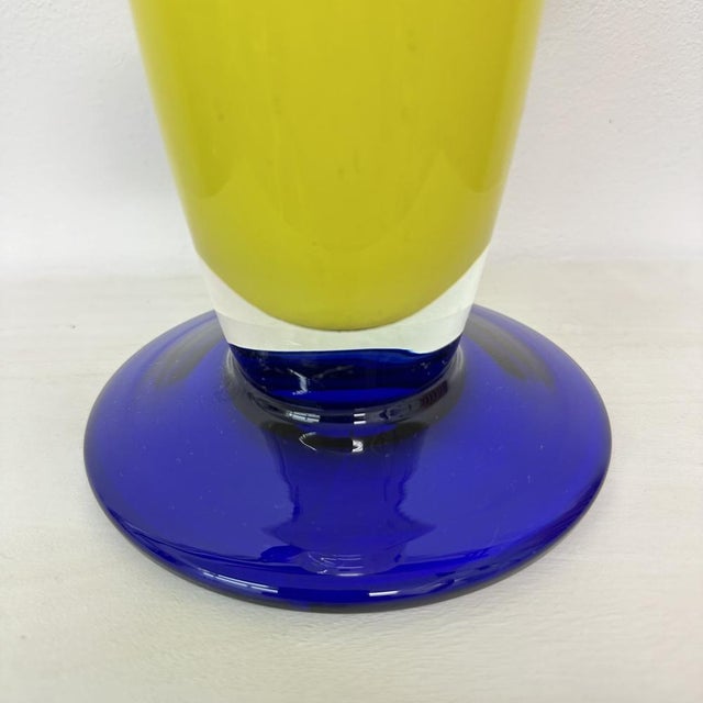 Czech Bohemia Art Glass Vase by Jiří Šuhájek, 1990s For Sale - Image 6 of 18