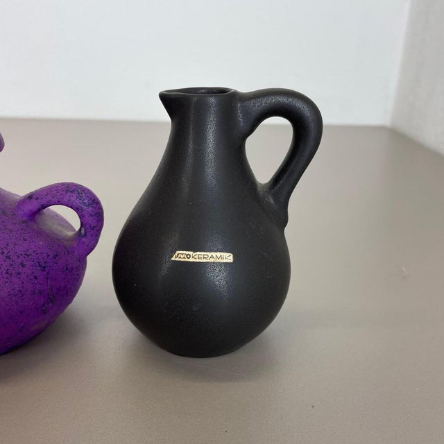 Multicolor Ceramic Pottery Vases attributed to Otto Keramik, Germany, 1970s, Set of 5 For Sale - Image 13 of 18