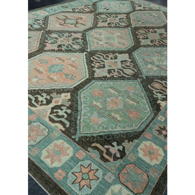 Early 21st Century Turkish Oushak Rug 10'3" x 14'6" #20056 For Sale - Image 5 of 8