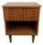 Single Mid 20th Century Modern Walnut Nightstand by Young Mfg., Attributed For Sale