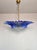 Glass Murano Pendant Light with Palmette and Blue Glasses, 1990 For Sale - Image 7 of 18