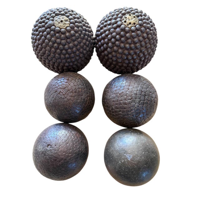 French Country Collection French Boule Bocce Pentanque Studded Balls For Sale - Image 3 of 7
