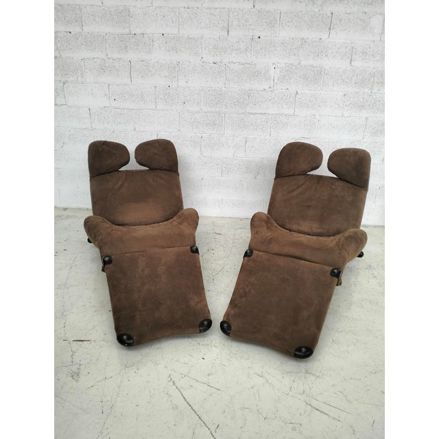 Vintage Wink Chaise Lounges by Toshiyuki Kita for Cassina, 1980s, Set of 2 For Sale - Image 12 of 13